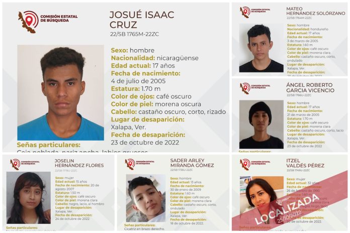Reportan 11 desaparecidos en Xalapa; cinco son menores de edad