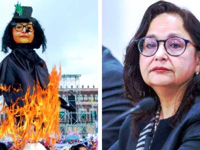 El Poder Judicial condena la quema de una figura de la ministra presidenta Norma Piña
